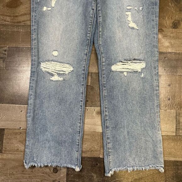 Flying Monkey Women’s Size 29 Cropped Ankle Bootcut Jeans Blue Medium Wash Denim - Picture 3 of 10